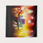 Tenture TEE Né pour le Karaoke (Devant (Horizontal))