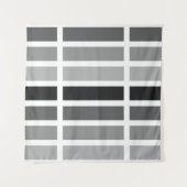 Tenture Teintes gris argenté (Devant (Horizontal))