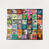 Tenture Télécharger la photo et le nom (Devant (Horizontal))