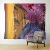 Tenture tempête cosmique au-dessus de l'égypte (En situation (horizontale))