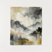 Tenture Tempête d'or (Devant)