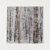 Tenture Tempête glaciaire d'hiver dans la forêt (Devant)