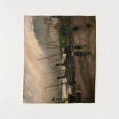 Tenture Tempête portuaire des pêcheurs d'Amsterdam par Vin (Devant)