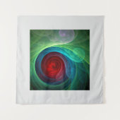 Tenture Tempête rouge Floral Art moderne Abstrait Motif co (Devant (Horizontal))