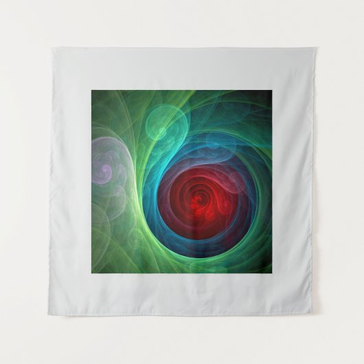 Tenture Tempête rouge Floral Art moderne Abstrait Motif co (Devant)