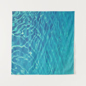 Tenture Temps écoulé photographie du plan d'eau bleu (Devant (Horizontal))