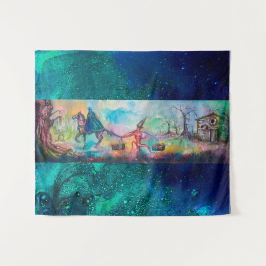 Tenture TEMPTATION Chevalier foncé et le trésor du diable, (Devant (Horizontal))