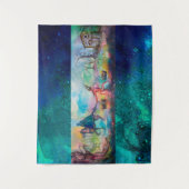 Tenture TEMPTATION Chevalier foncé et le trésor du diable, (Devant)