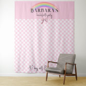 Tenture Tendance Retro Plaid En vichy Checkerboard Girly P (En situation)
