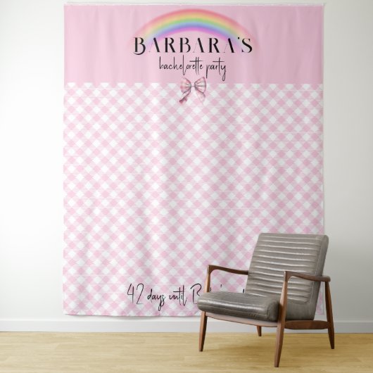 Tenture Tendance Retro Plaid En vichy Checkerboard Girly P (En situation)