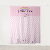 Tenture Tendance Retro Plaid En vichy Checkerboard Girly P (Devant)