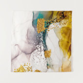 Tenture tendresse pastel : tourbillons dorés art. (Devant (Horizontal))