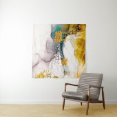 Tenture tendresse pastel : tourbillons dorés art. (En situation (horizontale))