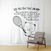 Tenture Tennis (En situation)