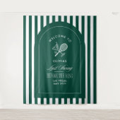 Tenture Tennis Dernier Swing avant l'enterrement de vie de (Devant)