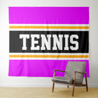 TENNIS Fun Sportatif Rose clair Stripes Jaune Noir
