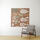 Tenture Terracotta Fleur sauvage Boho Rustique Mur Éclecti (En situation (horizontale))