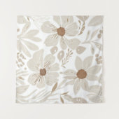 Tenture Terracotta Fleur sauvage Boho Rustique Mur Éclecti (Devant (Horizontal))