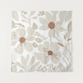 Tenture Terracotta Fleur sauvage Boho Rustique Mur Éclecti (Devant)