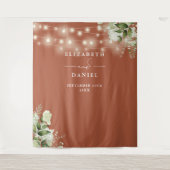 Tenture Terracotta Floral Lights Mariage Photo fond (Devant)