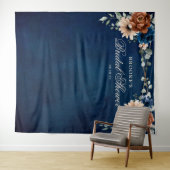 Tenture Terracotta Marine Bleue douche nuptiale Photo Fond (En situation (horizontale))