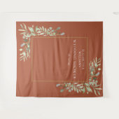 Tenture Terracotta Wedding shower de verdure fond photo (Devant (Horizontal))