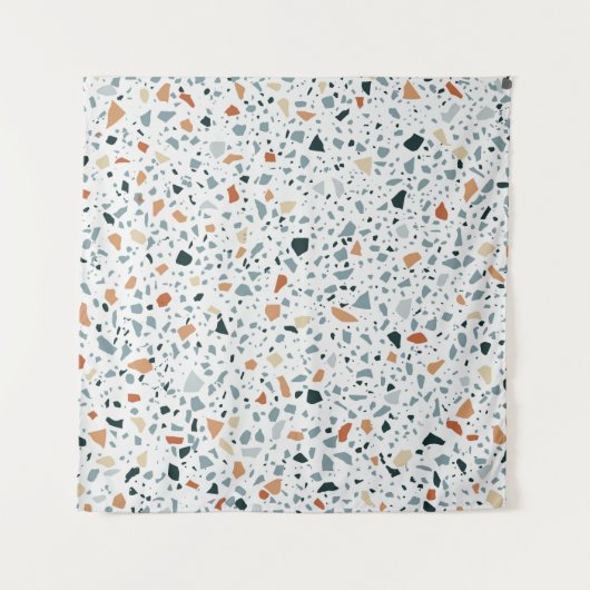 Tenture Terrazzo sol marbre sans soudure patter artisanal (Devant (Horizontal))