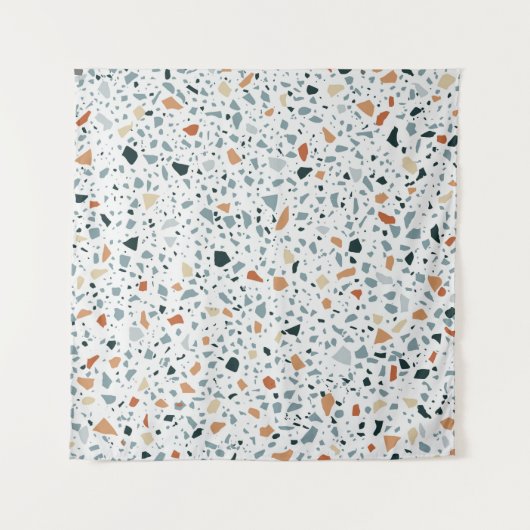 Tenture Terrazzo sol marbre sans soudure patter artisanal (Devant)