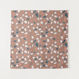 Tenture Terrazzo sol motif sans soudure. pierre vintage,