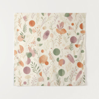 Tenture Terre Cuite Brûlée Sage Poussiéreux Boho Fougère d