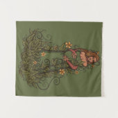 Tenture Terre Mère déesse Druid (Devant (Horizontal))