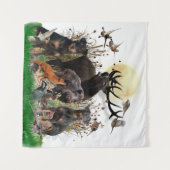 Tenture Terrier de chasse allemand (Jagdterrier) (Devant (Horizontal))