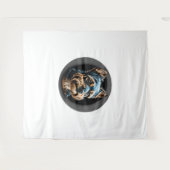 Tenture terrier noir yorkshire (Devant (Horizontal))