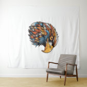 Tenture Tête d'aigle (En situation (horizontale))