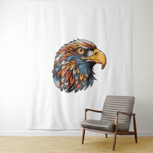 Tenture Tête d'aigle (En situation)