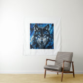 Tenture Tête de loup (En situation)