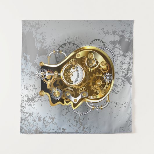 Tenture Tête de vapeur avec manomètre (Devant (Horizontal))