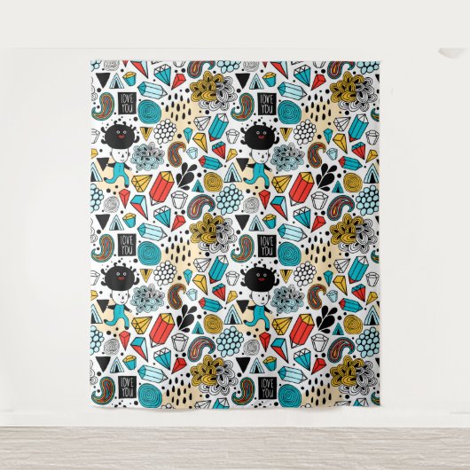 Tenture Tête folle (Devant)