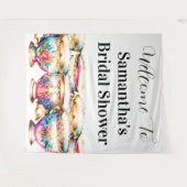 Tenture Teups fleurs florales thé été printemps chic (Devant (Horizontal))