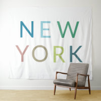 Texte coloré de New York