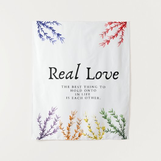 Tenture texte d'amour véritable et œuvre d'art murale de c (Devant)