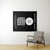 Tenture Texte du logo Code QR Contexte pour le séminaire d (En situation (horizontale))