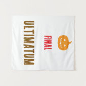 Tenture Texte d'ultimatum final (Devant (Horizontal))