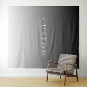 Tenture Texte élégant sur un dégradé ombré gris moderne si (En situation (horizontale))