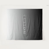 Tenture Texte élégant sur un dégradé ombré gris moderne si (Devant (Horizontal))