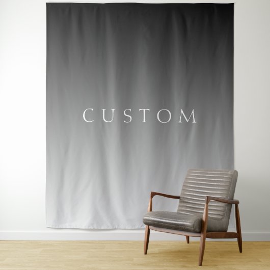 Tenture Texte élégant sur un dégradé ombré gris moderne si (En situation)