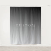 Tenture Texte élégant sur un dégradé ombré gris moderne si (Devant)