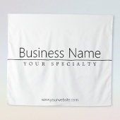 Tenture Texte noir classique simple sur blanc