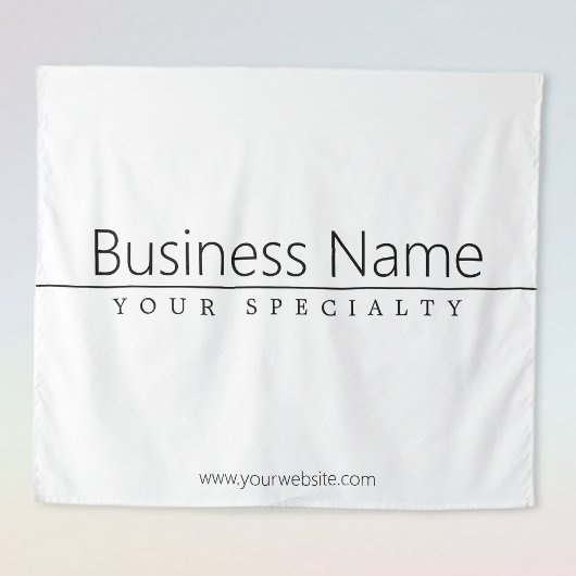 Tenture Texte noir classique simple sur blanc