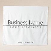 Tenture Texte noir classique simple sur blanc